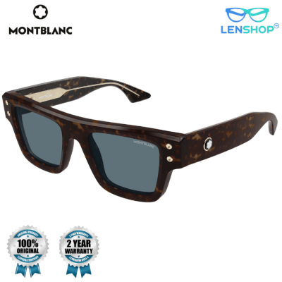 MONTBLANC MB0253S rectangular box type luxury sunglass 002/003