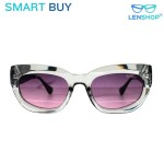 LENSHOP SMART BUY TRANSPARENT PURPLE CAT EYE WOMEN SUNGLASSES