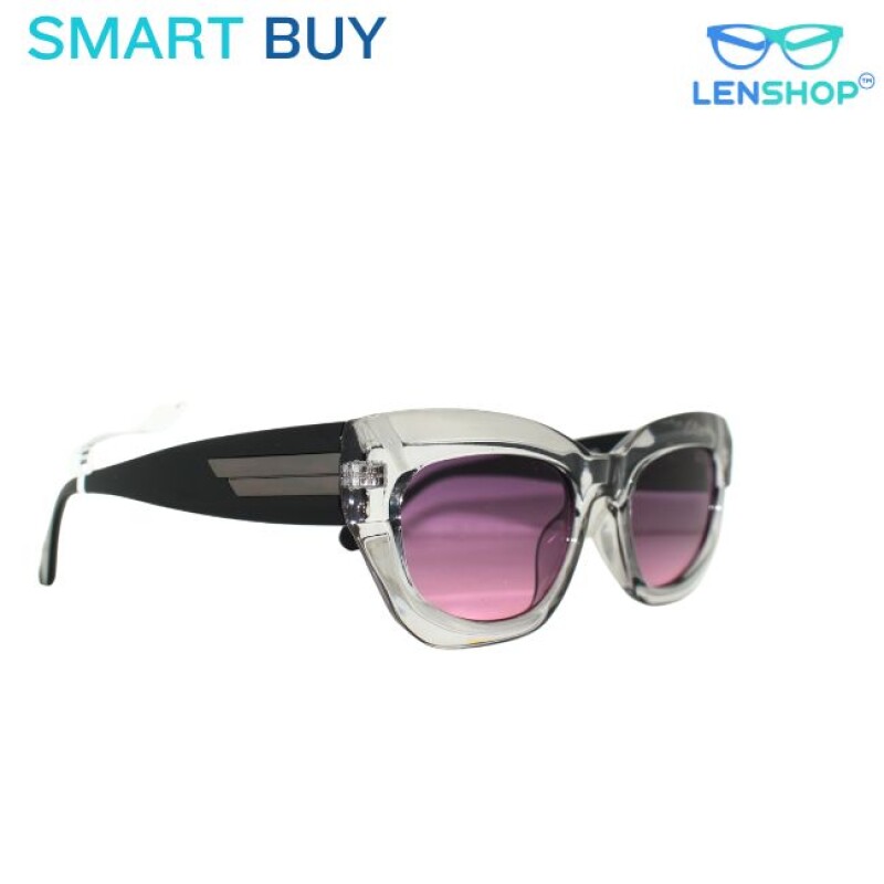 LENSHOP SMART BUY TRANSPARENT PURPLE CAT EYE WOMEN SUNGLASSES