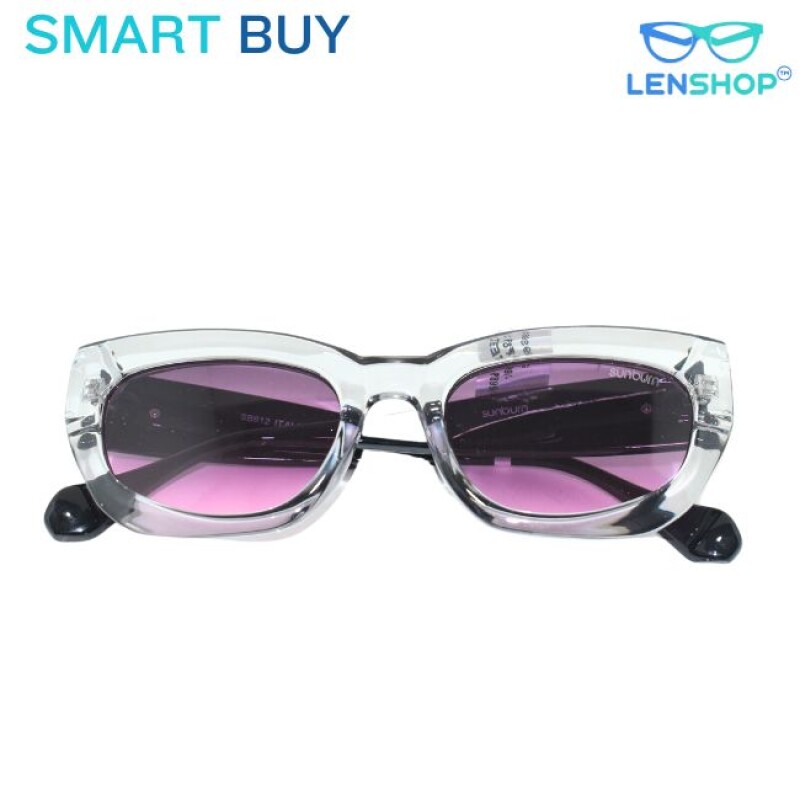 LENSHOP SMART BUY TRANSPARENT PURPLE CAT EYE WOMEN SUNGLASSES