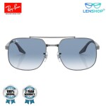 Rayban Double bar Blue aviators RB 3699 004/3F-56