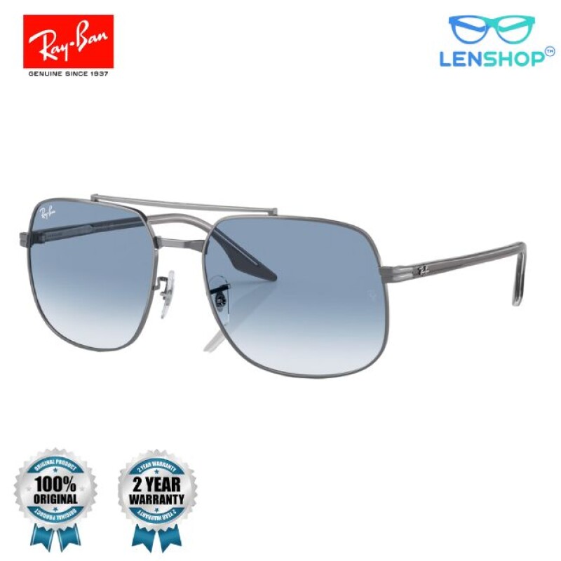 Rayban Double bar Blue aviators RB 3699 004/3F-56