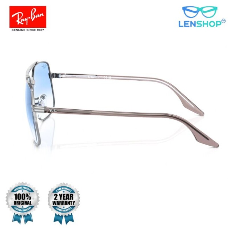 Rayban Double bar Blue aviators RB 3699 004/3F-56