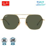 Ray-Ban 0RB3676I Green Icons Square Sunglasses