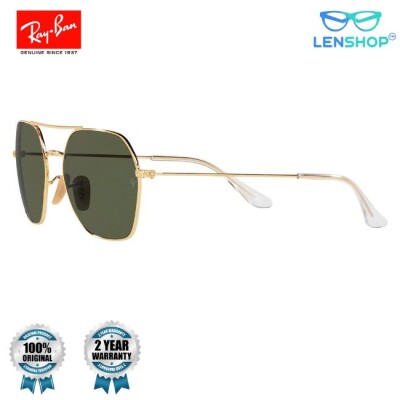 Ray-Ban 0RB3676I Green Icons Square Sunglasses