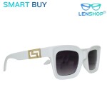 Lenshop smart buy white women cat eye glasses