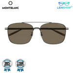 MB0236SK metal aviator sunglasses from montblanc <MB0236SK - 002 Ruthenium Pilot>