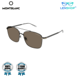 MB0236SK metal aviator sunglasses from montblanc <MB0236SK - 002 Ruthenium Pilot>