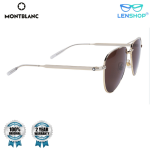 MB0235S Gold aviator with brown glasses