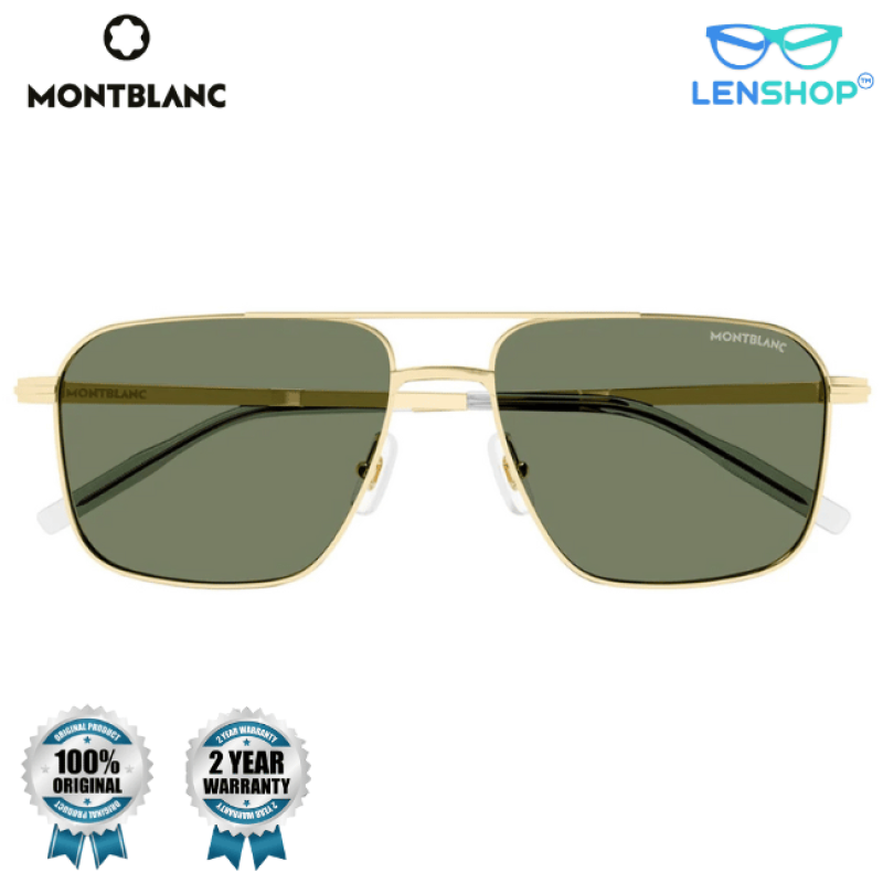 Montblanc MB0278S Golden green aviators