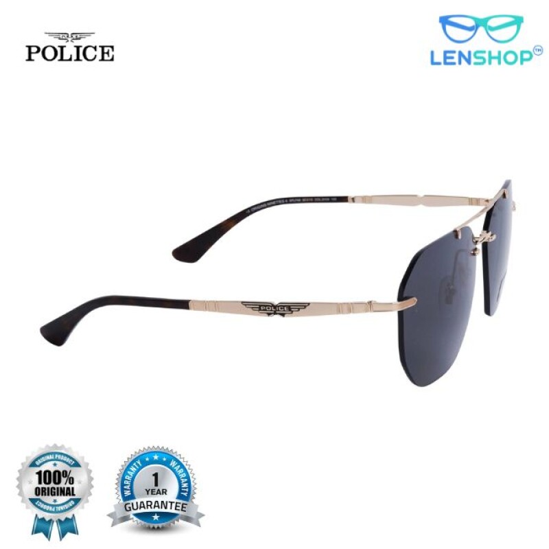 POLICE rimless sunglass SPLF68K 60 H34Y