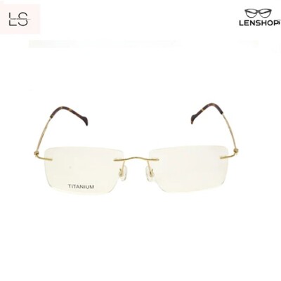 LS-FLOAT golden pure titanium rimless