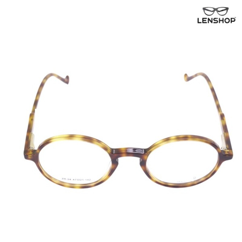 LENSHOP A ROUND PURE ACETATE LEOPARD